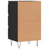vidaXL Credenza nera 40x35x70 cm materiale a base di legno Anteprima dell’immagine prodotto 9