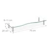 Relaxdays Bildschirmständer Glas, TV Aufsatz, Produktbild-Vorschau 4