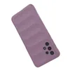 A purple phone case with a ribbed texture is shown against a white background. Produktbild-Vorschau