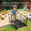 Outsunny Gartenbrücke aus Metall 120 cm Teichbrücke mit Produktbild-Vorschau 6