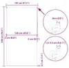 vidaXL Tenda a rullo per doccia 130x240 cm larghezza del Anteprima dell’immagine prodotto 7
