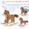 HOMCOM Kinder Schaukelpferd Baby Schaukeltier Pferd für Produktbild-Vorschau 7