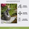 Wasserspeier Froschkönig Gusseisen inkl. Solar-Akkupumpe | Produktbild-Vorschau 3