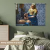 MuchoWow® Wandteppich Wandbehang Milchmädchen - Delfter Produktbild-Vorschau 4