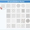 25er Sashiko Schablonen Set Stickschablonen Quilt Produktbild-Vorschau 5