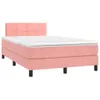 Boxspringbett mit Matratze & LED Rosa 120x200 cm Samt Produktbild-Vorschau 4