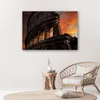 Leinwandbild kolosseum bei dunkelheit 60x40 cm Feeby orange Produktbild-Vorschau 2