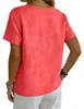 T-shirt pour femme ASKSA, en mousseline, pour l'été, Voir les images du produit 4