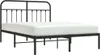 vidaXL Bettgestell mit Kopfteil Metall Schwarz 140x200 cm - Produktbild-Vorschau 16