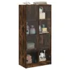 Highboard mit Türen Räuchereiche 68x37x142 cm Holzwerkstoff Produktbild-Vorschau 5