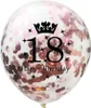 Oblique Unique 10x Konfetti Luftballons Zahl 18 Geburtstag Produktbild-Vorschau 2