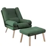 Idohome - Ausklappbarer Sessel mit Fußhocker LILA Produktbild-Vorschau 8