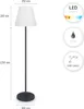Stehlampe In- und Outdoor Tischlampe Akku Garten Terasse Produktbild-Vorschau 3