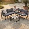 Mucola Sitzgruppe Aluminium Lounge Ecksofa mit Produktbild-Vorschau 4