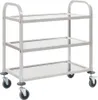 vidaXL 3-poschodový servírovací vozík 95x45x83,5 cm z Náhľad obrázku produktu 6