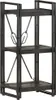 vidaXL Bücherregal 3 Fächer Schwarz 40x30x80 cm Mango Produktbild-Vorschau 2