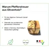 Pfefferstreuer WÜRFEL aus Olivenholz langlebig und Produktbild-Vorschau 4