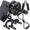 A collection of fitness equipment laid out on a white background. Podgląd zdjęcia produktu