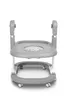 A gray baby walker with white accents is shown from the front on a white background. Produktbild-Vorschau