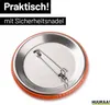 Huuraa Button Zicke mit Herz 59mm rund mit Sicherheitsnadel Produktbild-Vorschau 4