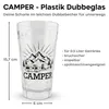 Camper Dubbebecher 0,5 Liter (Transparent) - Plastikbecher, Trinkbecher ideal für Camping  Produktbild-Vorschau