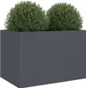 vidaXL Pflanzkübel Anthrazit 62x40x39 cm Stahl Produktbild-Vorschau 4