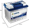 A VARTA Blue Dynamic EFB N60 car battery is shown with dimensions indicated. Produktbild-Vorschau
