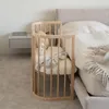 Waldin Babybett 5in1, Beistellbett aus Holz, Matratze, Produktbild-Vorschau 7