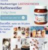 A collage of images showcasing Sucofin coffee creamer and related food items. Produktbild-Vorschau