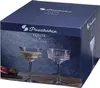 A product box for champagne coupe glasses, showing images of the glasses and some strawberries. Náhľad obrázku produktu