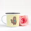 Mr. & Mrs. Panda Emaille Tasse Katze Dose - Gelb Pastell - Produktbild-Vorschau 2