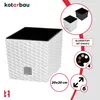 KOTARBAU® Sada 2 kvetináčov 6,8 l Výška: 20 cm Biely Náhľad obrázku produktu 5