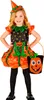 Halloween Korb Betteltasche "Verrückter Kürbis" | Schwarz Produktbild-Vorschau 3