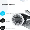Close-up of a faucet aerator with feature callouts. Produktbild-Vorschau