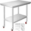 VEVOR Edelstahl Arbeitstisch 30 x 18 x 34 Zoll, 700 LBS Produktbild-Vorschau 1