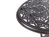 BELIANI Stół ogrodowy brązowy aluminium okrągły ø 68 cm Podgląd zdjęcia produktu 5