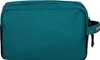 A teal toiletry bag with a textured pattern and a black side panel, shown against a white background. Náhled obrázku produktu