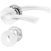 A set of door handles and a keyhole escutcheon plate, presented on a white background. Produktbild-Vorschau