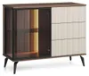 Sideboard Kommode YUKO 103 cm Nussbaum Kaschmir LED Produktbild-Vorschau 3
