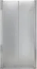 A closed shower door with two panels. Náhled obrázku produktu