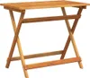 vidaXL Zahradní stůl hnědý 90 x 55 x 75 cm z masivního Náhled obrázku produktu 1