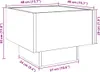 vidaXL Nachttisch mit Infinity-LED Sonoma-Eiche 40x40x30 cm Produktbild-Vorschau 8