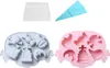 Set Aus 2 Stück Halloween-Themen-Silikon-Schokoladenformen, Produktbild-Vorschau 1