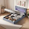 INONEFT Polsterbett 180x200cm mit USB und LED Kopfteil, Produktbild-Vorschau 1