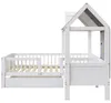 Kinderbett 90 x 200 cm im Hausdesign mit Zeltstoff & Produktbild-Vorschau 13