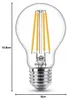 Philips Filament-Lampe, transparent, 100W A60 E27, 10,5 W, Produktbild-Vorschau 4