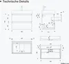 Mai & Mai Badmöbel-Set Waschbeckenunterschrank 60x38x56cm Produktbild-Vorschau 7