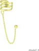 Ohrklemme Silber 925 gold: Ear Cuff Ohrring ohne Loch Produktbild-Vorschau 1