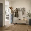 Haku Wandgarderobe aus Metall in schwarz lackiert, mit 6 Produktbild-Vorschau 2