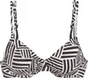 LASCANA Bügel-Bikini-Top Cleo schwarz-creme Größe 42 Cup C Produktbild-Vorschau 1
